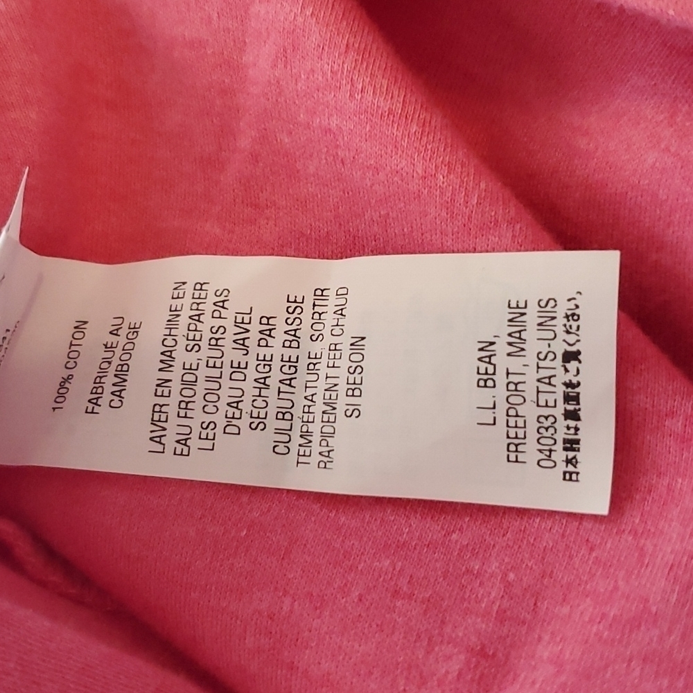 L.L. Bean Cotton Boatneck Top SZ MD - Picture 5 of 6